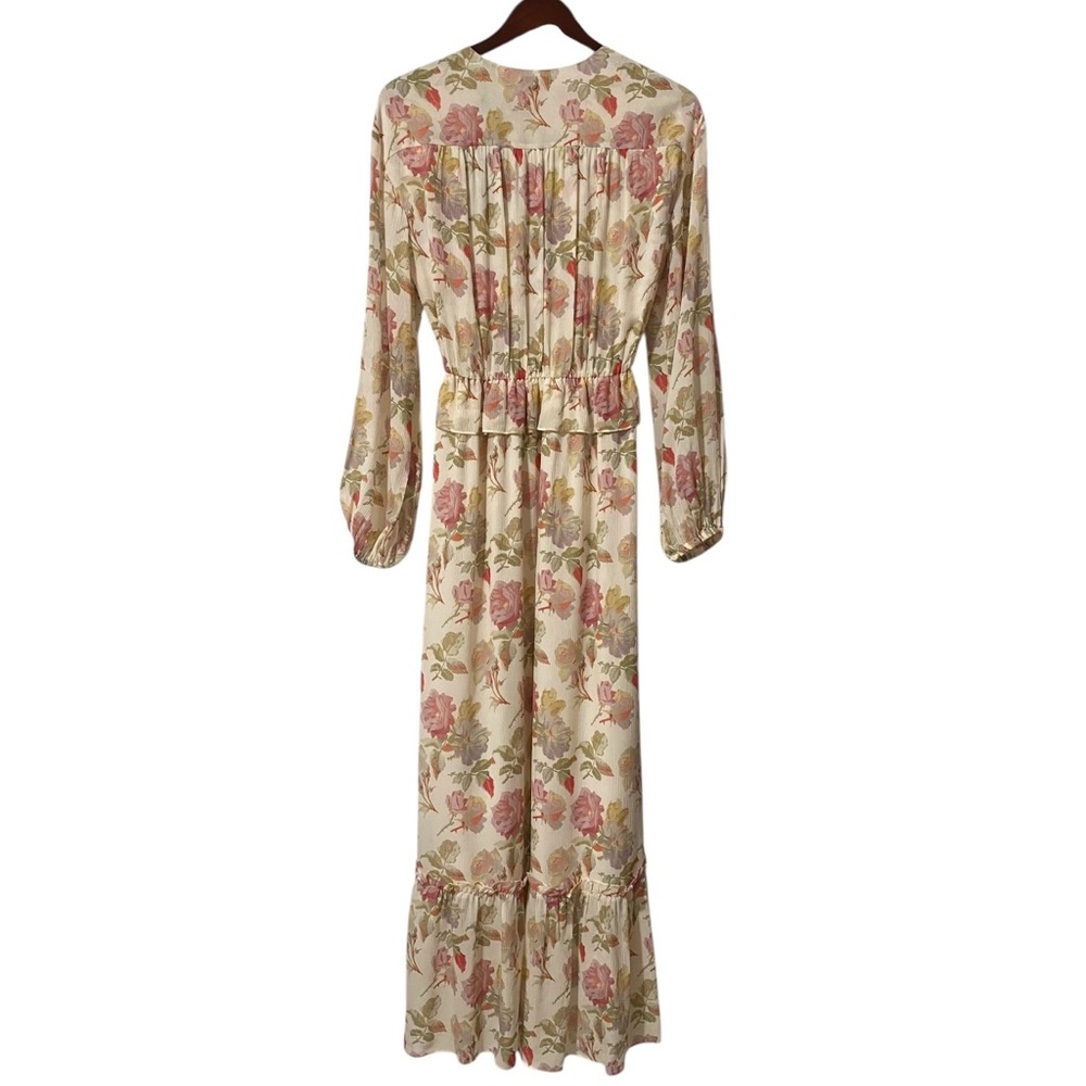 NWT The Kooples Silk Floral English Roses Maxi Dress Size 2 US M - Picture 12 of 15